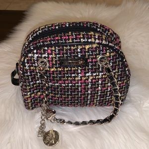 Piero Guidi Multicolor Tweed Mini Handbag